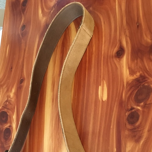 Minnetonka Camel Suede Fringe Mid-Size Crossbody Bag with Bronze Medallions - Picture 9 of 15